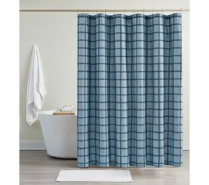 Cannon Luka Grid Shower Curtain
