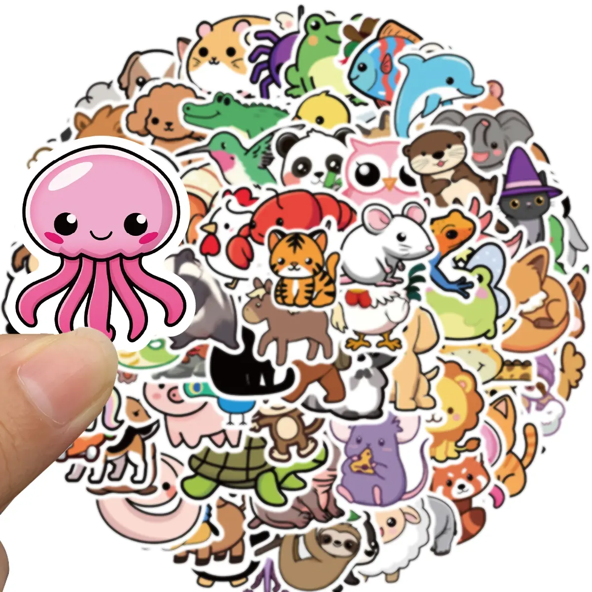 100 PCS Water Bottle Stickers for Kids,Waterproof Vinyl Cute Animal Stickers for Kids,Skateboard,Laptop Stickers for Girls Boys Classroom Prizes, Self Adhesive Stickers, Durable Adhesive Stickers, Pvc Waterproof Stickers