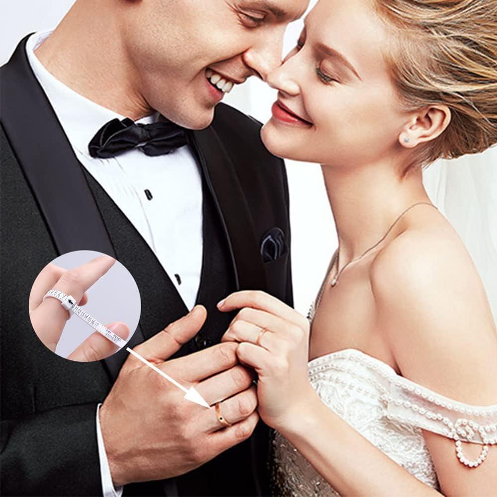 Alloy Ring Sizer Measuring Tool Set - US/UK Size Ring Mandrel, Ring Gauge & Finger Sizer for Jewelry Making, Ring Sizing & Resizing