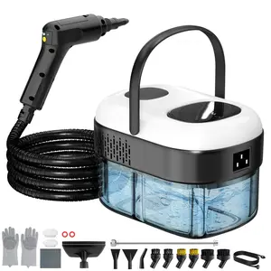 Pressurized Steam Cleaner, 3-Level Adjustable Handheld Steamer Cleaning for Home, 15s Fast Heat-Up & 47.3oz Tank, 2500W Multi-Surface Portable Steamer for Floor/Grout/Car/Kitchen & Bathroom