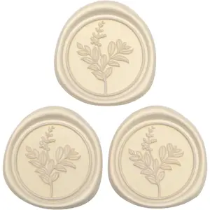 60 Pcs Champagne Wax Seal Stickers, Envelope Seals Perfect for Wedding Invitations, Gift Box Craft Wrapping, Christmas Cards