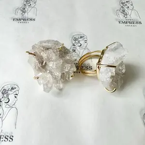 Clear Quartz Cocktail Ring