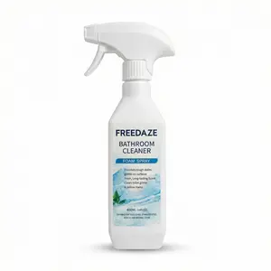 FREEDAZE Bathroom Foam Cleaner Spray, 400ml (14 FL ZO), with Cleaning Brush for Soap Scum, Hard Water Buildup, Tile, Sink & Tub