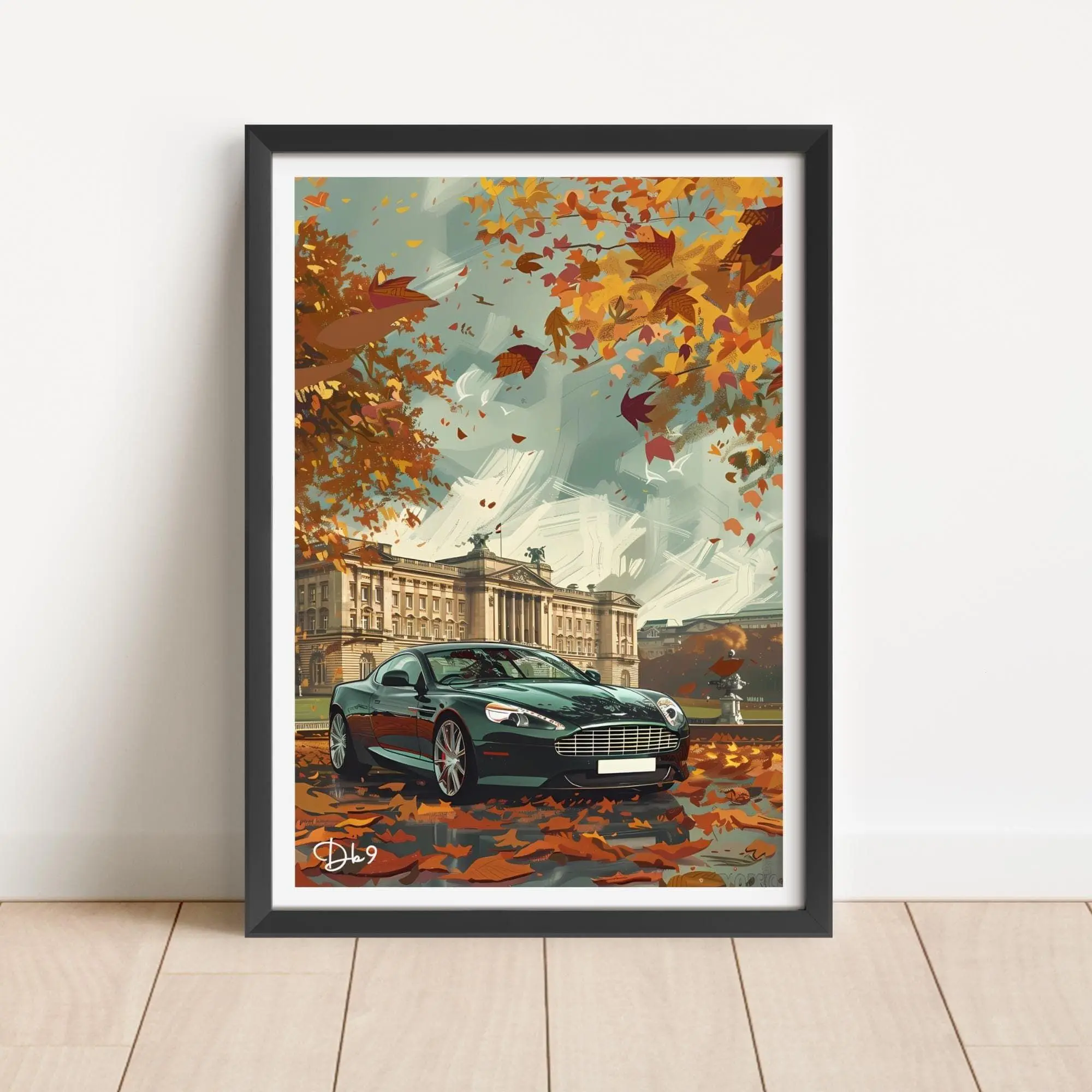 Artistic Vintage Car Giclee Print - Rustic Hanging Wall Art with White Border, 11x17, 12x18, 16x24 Paper Poster for Home Decor Interior Use