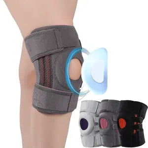 1 Pc Knee Brace with Side Stabilizers & Patella Gel Pads for Maximum Knee Support for men & women, Fit for Basketball/Volleyball/Football/Tennis/Running/Mountaineering/Various Sports & Daily Use