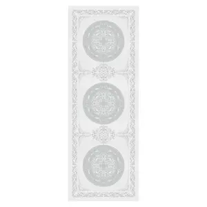 Garnier Thiebaut Comtesse Blanche Jacquard Table Runner