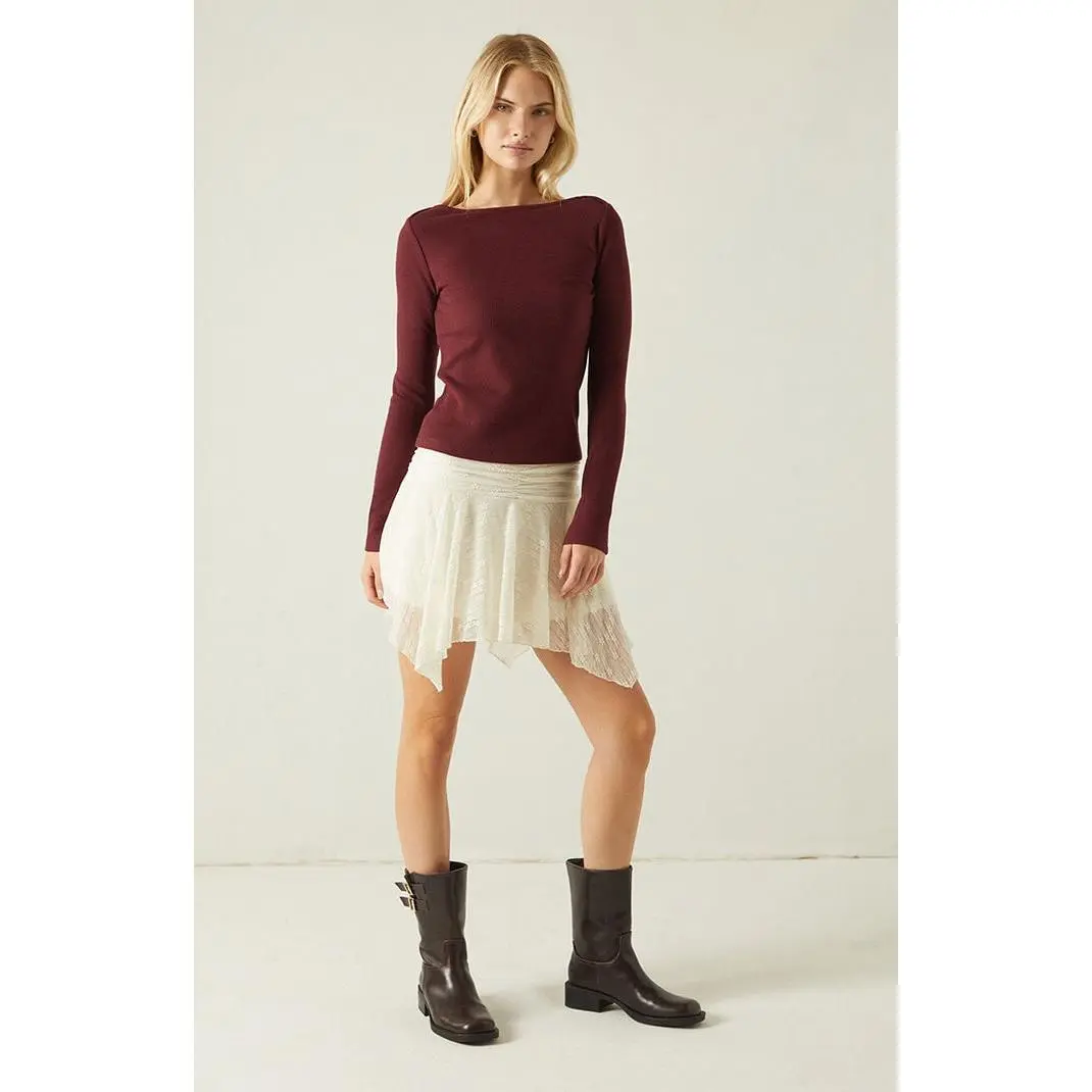 Your Favorite Women's Jodi Long Sleeve Waffle Knit Top