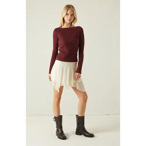 Your Favorite Women's Jodi Long Sleeve Waffle Knit Top