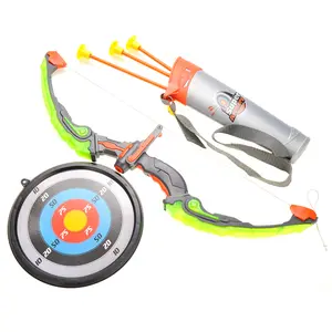Bow and Arrow Archery Toy for Kids with LED Flashing Lights, Target, Quiver and Suction Cup Arrows