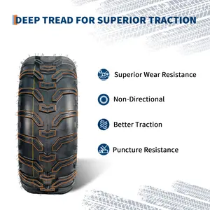 Versatile ATV/UTV Tire Set – 4-Ply & 6PR Tubeless Options, All-Terrain, for 4 Wheeler, Quad, Golf Cart – Sizes: 24x10-11, 24x8-12, 21x7-10 – Daily, Outdoor, Recreation