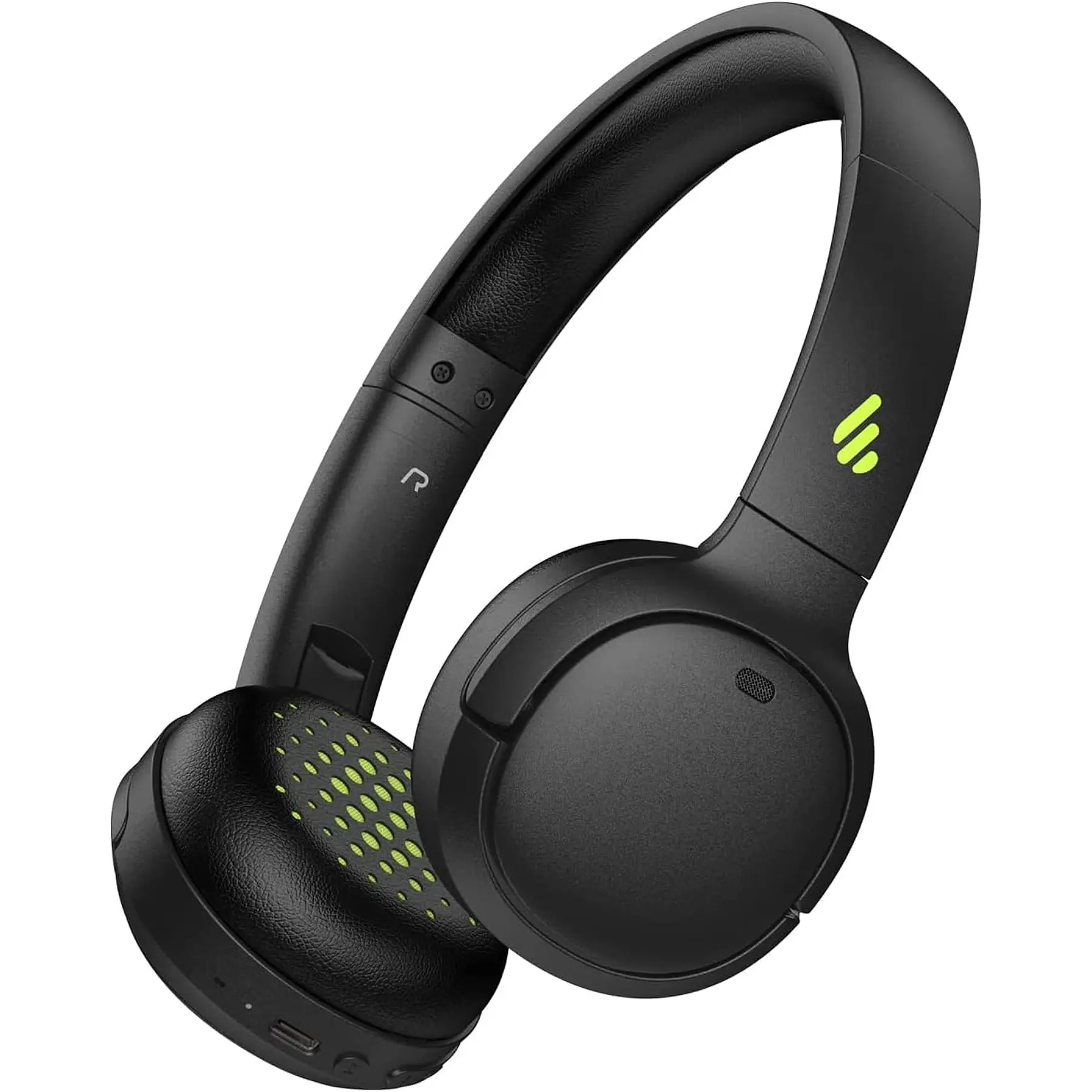 Edifier WH500 Wireless On-Ear Headphones with Foldable Lightweight Design and Solid Bass, Bluetooth Headset with Microphone, 40H Music Playtime and Custom EQ via App for Home Office Travel (Black) Electronic Audio headphones bluetooth