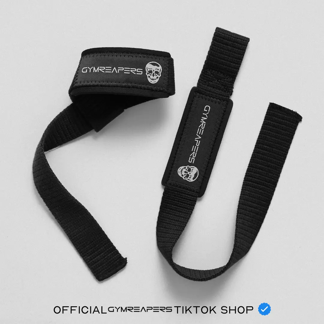 Gymreapers Lifting Straps for Weightlifting Bodybuilding Powerlifting & Strength Training - Premium Padded Neoprene Deadlift Straps with 18" Cotton fo