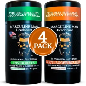 MASCULINE MAN INVIGORATE + BOOTLEGGER BOURBON (2+2 Deodorants)