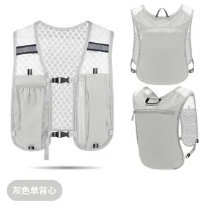 Night running backpack reflective strip cycling running casual small backpack breathable waterproof running vest kettle mobile phone backpack