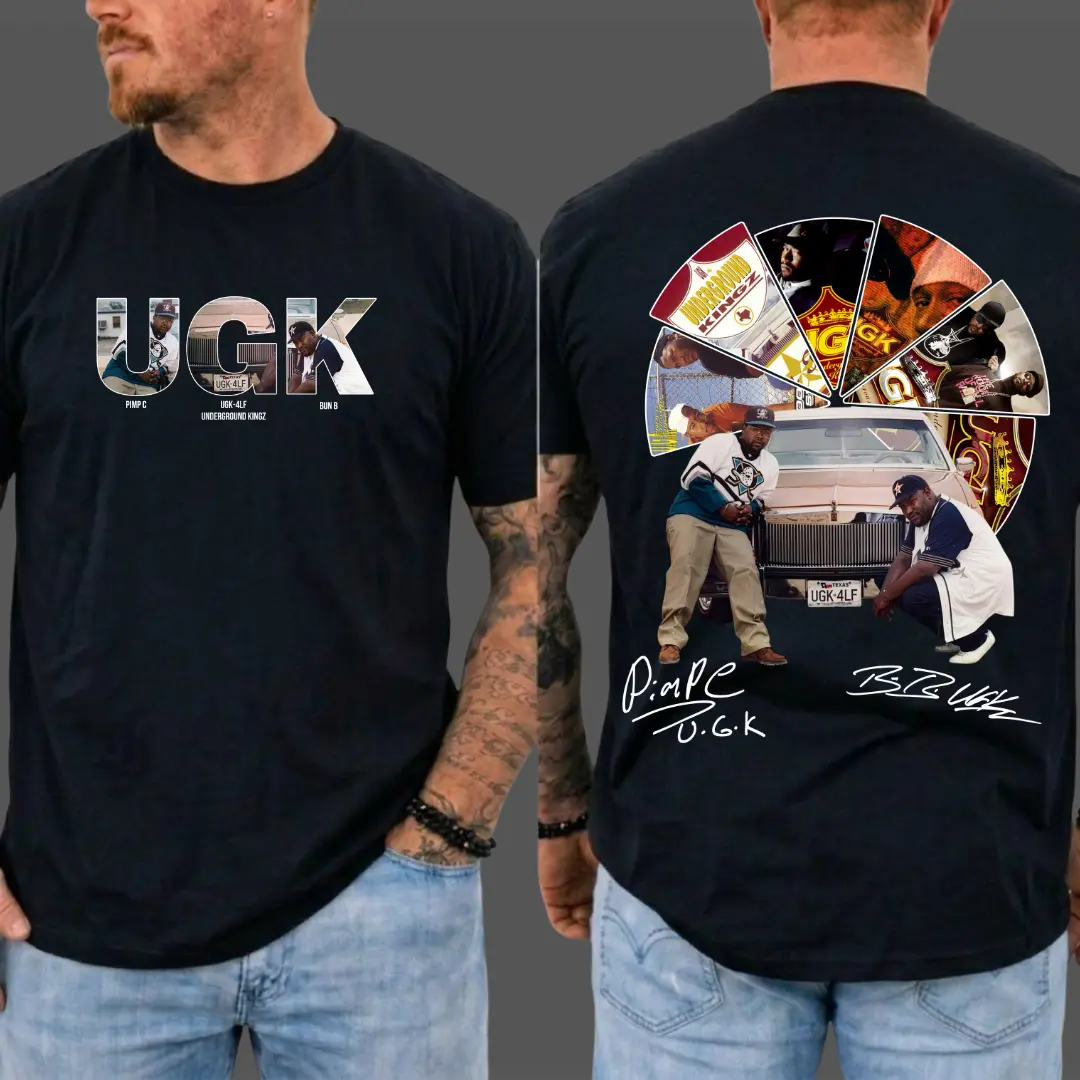 Vintage UGK Album Tee, Underground Kingz Graphic tee, Hip Hop Music Band Shirt, Vintage Album T-Shirt, 90s Rap Streetwear Gift, Vintage Hip Hop Graphic Tee, Unisex Shirt, Gift For Fan, For Men, For Women, Full Size, Full Color, MADE IN USA