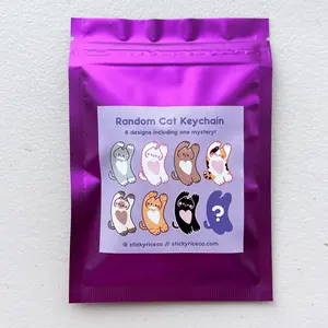 StickyRiceCo Cat Keychain Blind Bag - Specific Designs Now Available Individually - Acrylic Keychain with Double-Sided Printing