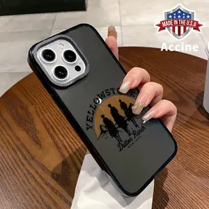 Phone case for iPhone 16 Pro Max 15 Plus 14 13 12 11 Montana Ranch Trio Non-Yellowing Silicone Transparent Drop Protective Cover