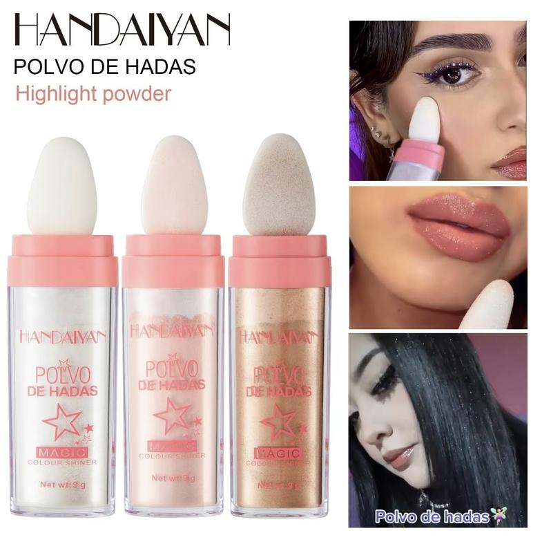 Highlighter Powder, Long Lasting Shimmering Highlighter Powder, Natural Brightening Highlighter Powder, High-gloss Makeup Powder, Glitter Bar