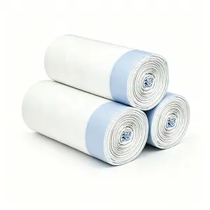 PawPatica Self-Cleaning Litterbox Liners for Automatic Cat Litter Box, 60PCS Heavy-Duty Drawstring Trash Bags (3 Rolls, 20 Bags/Roll), Extra-Thick Leakproof Sturdy Pet Supplies (66x30cm) for Cat Lovers
