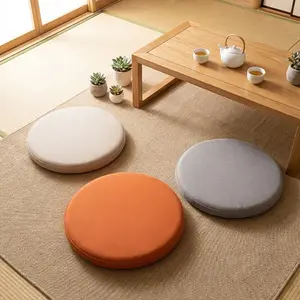 Round Memory Foam Seat Cushion, Anti-Slip, Height Increasing, Washable, Chair Pad, Stool Pad, Window Seat Pad, Suitable for All Seasons