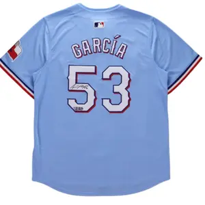 Adolis Garcia Autographed Texas Rangers Jersey MLB/Fanatics COA