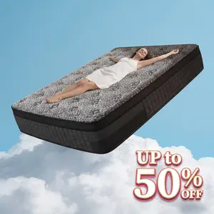 【Summervibes】12/14 Inch Twin, Full, Queen, King Mattress Memory Foam And Spring, Hybrid MattressMedium Firmness,  For Home Rooms Hotels, Boxed Halloween ChristmasGift Furniture Ergonomic queen size mattress Interior Modern，mothersdaygift