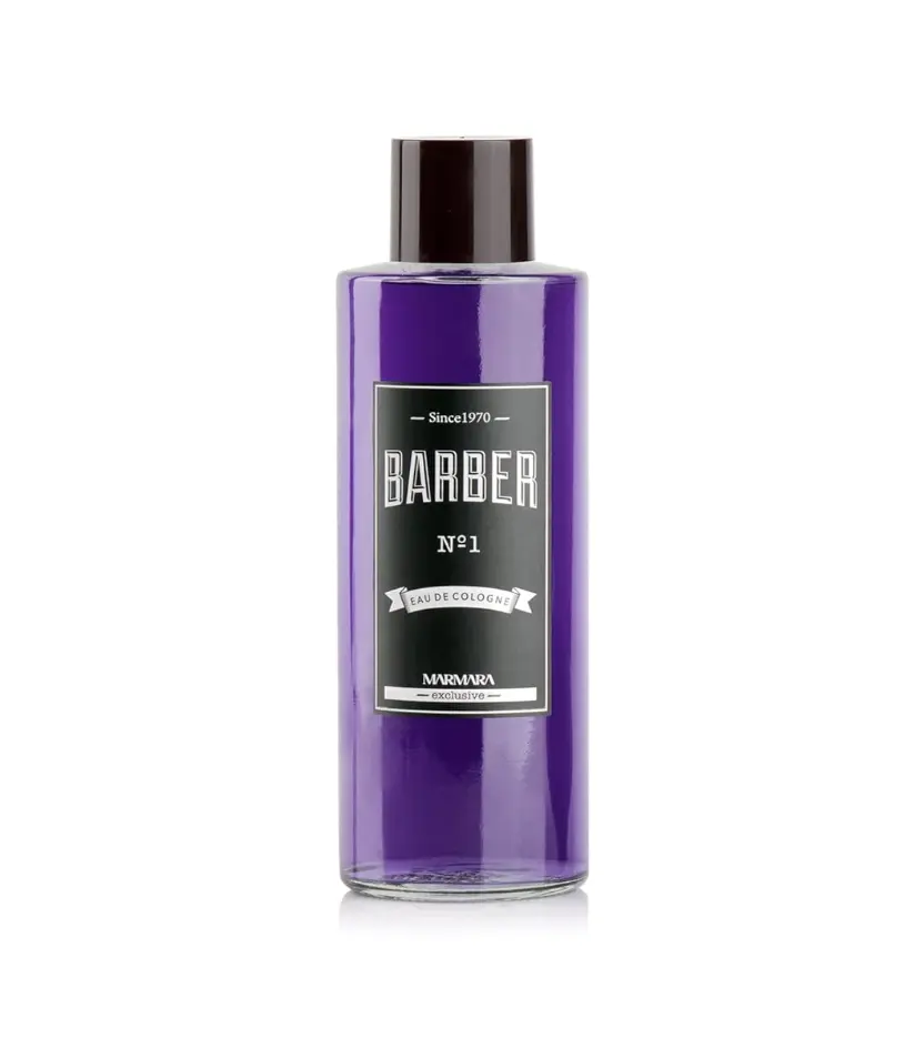 Marmara Barber No. 1 Aftershave Cologne - 500ml Cooling Cleansing Liquid with Fresh Fougère & Amber Fragrance, 36-Month Shelf Life, For All Skin Types, Supports Smooth Shave, Single Item, Bottle, 36 Months, Beauty Products, Edc