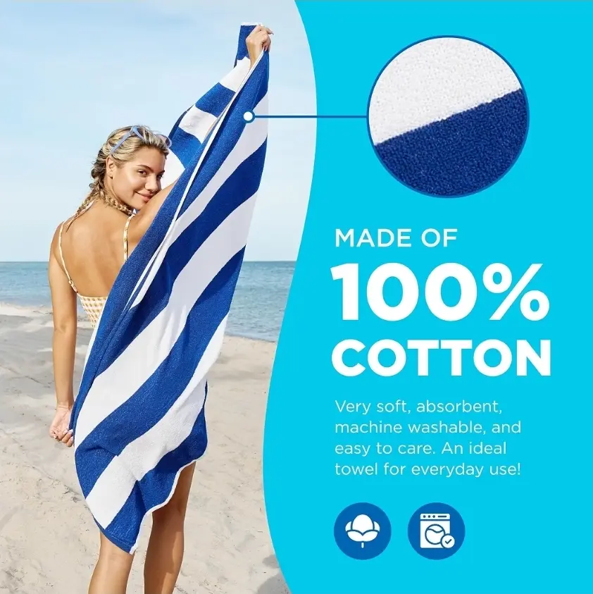 Soft Over Size Bath Towels/30"*60"Coton,Pack of 6