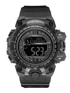 Men's Fashion Sport Multifunctional Night Glow Electronic Watch, Outdoor Cross-Border Large Dial Electronic Watch, Stylish Sports Watch