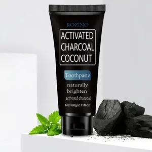 ROZINO- Activated Charcoal Coconut Toothpaste Naturally Brighten 60g YIMEI Brand Toothpaste Product Oral