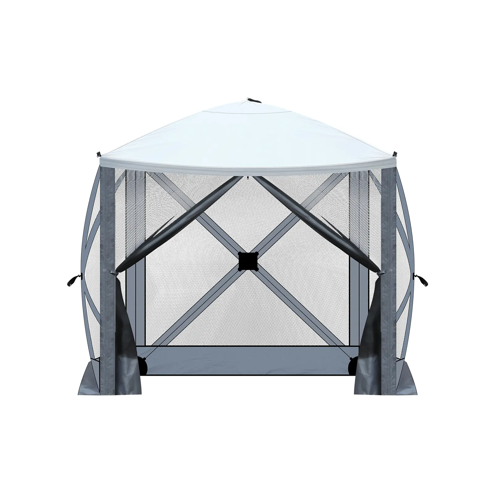 Pop Up Canopy Tent 6.8x7.2ft with 4 Mesh Sidewalls, 60s Quick Setup Portable Outdoor Sun Shelter with UPF50+ Waterproof Roof & Carry Bag for Camping