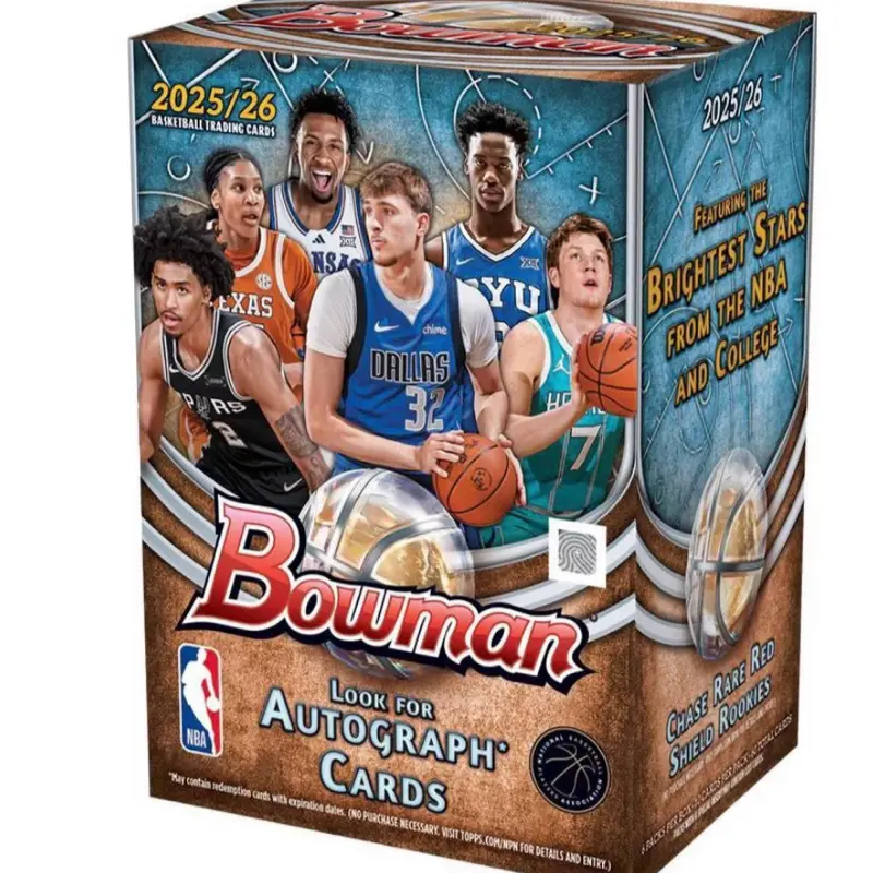 Bowman 2025/26 Basketball Trading Cards Featuring Brightest Stars from NBA  and College Look for Autograph Cards Chase Rare Red Shield Rookies - TikTok  Shop