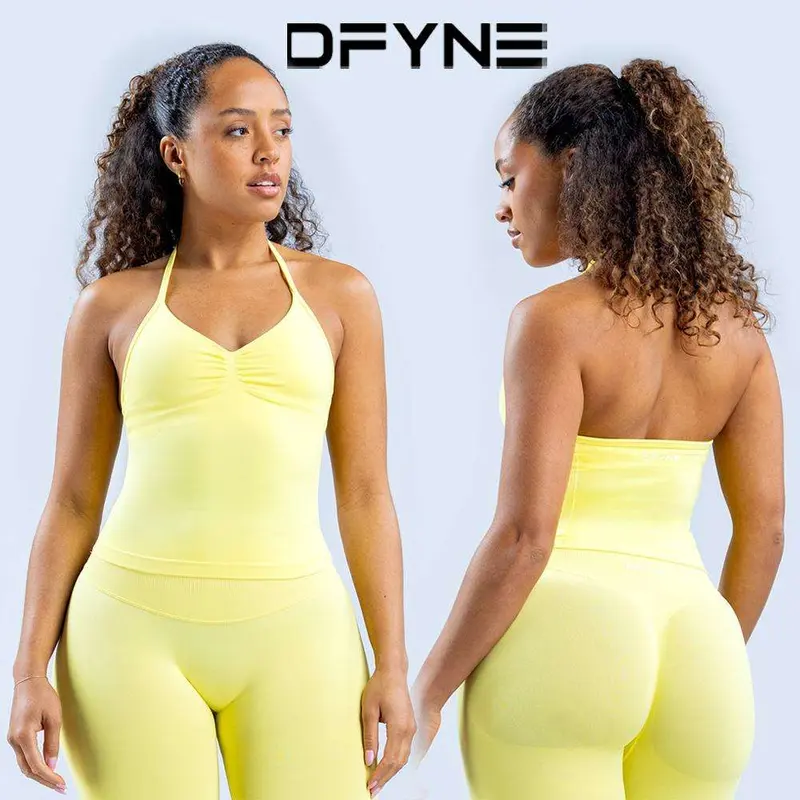 DFYNE Impact Shorts Set – Seamless Sculpted Fit with Cross-Back Support Bra & Booty-Lifting Bottoms