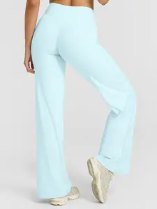 High Waist Straight Leg Yoga Pants for Women With Front Seam Double Brushed Workout Leggings High Waisted Legging Comfortable Activewear