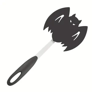 Non-Stick Halloween Bat Spatula: Heat-Resistant, Anti-Slip, Durable Cooking Tool w/ Cute Design for Easy Kitchen Use