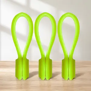 Reusable Silicone Magnetic Cable Organizer, Anti-Slip & Tangle-Free Wire Winder for Home Car Office, Multi-Scenario Cable Management Keychain Bookmark Fidget Toy