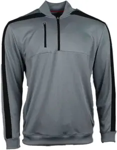 PAGE and TUTTLE Mens Shoulder Stripe Layering Athletic Outerwear Casual - Grey