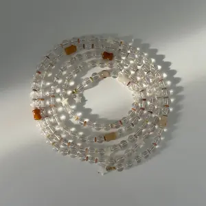 Sand Beaded Wrap Necklace - Handmade Accessories Jewelry