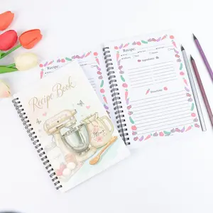 Blank Recipe Notebook, Baking Theme Cover, Kitchen Cooking Diary, Home Food Recipes Journal, Ideal for Bakers, Chefs, Food Bloggers
