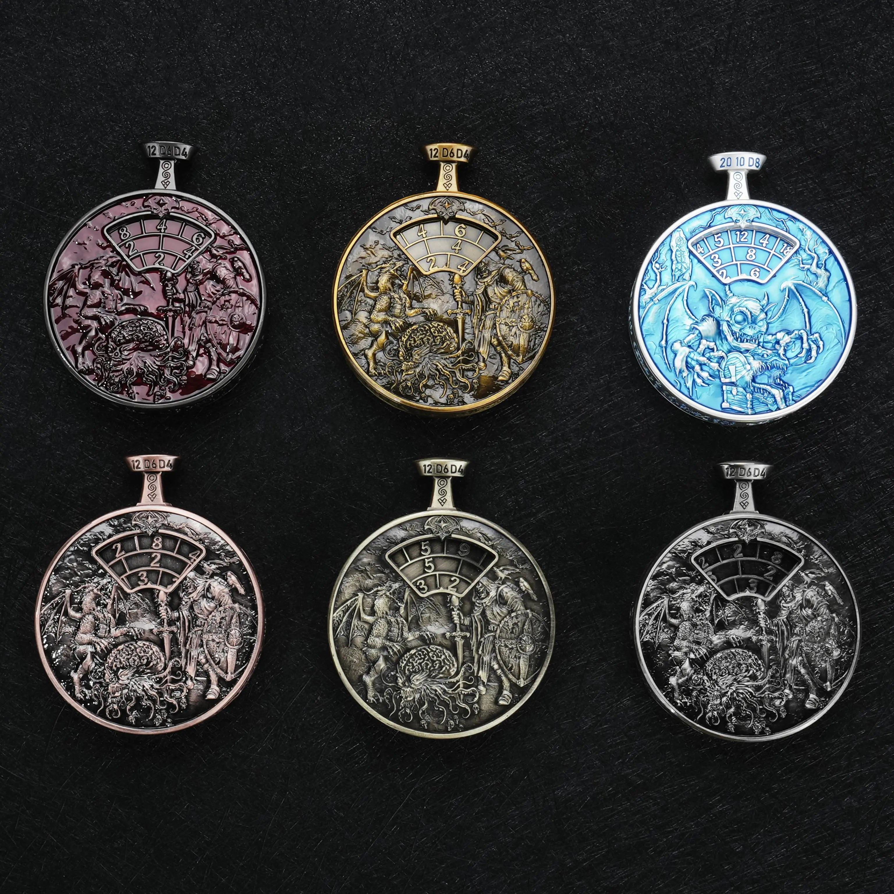 【Deals for you】Abyss Demon D20 Spinner Dice, Premium Metal D&D Dice Spinner, Fidget Dice for RPG, Pathfinder & TTRPG Collectors