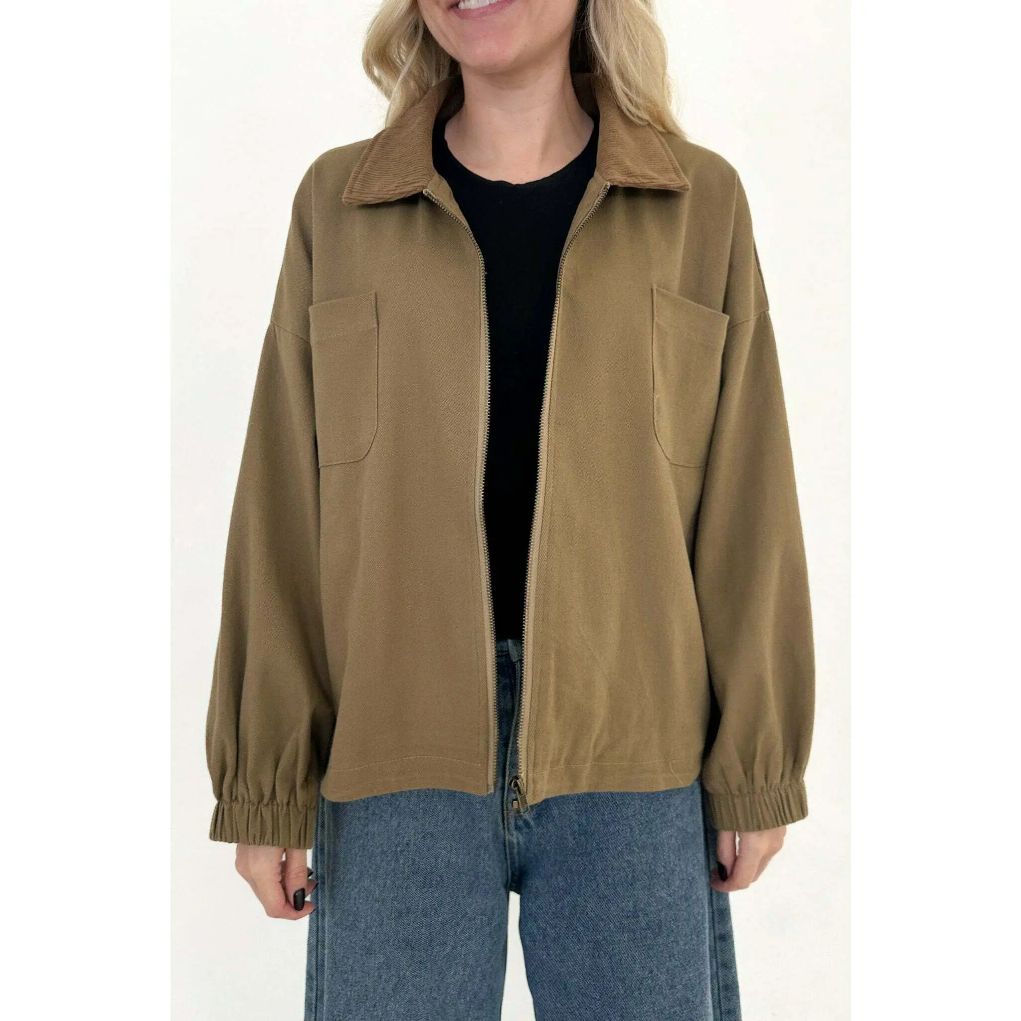 Harley Corduroy Collared Jacket Harley Corduroy Collared Jacket