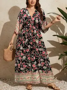 Warning: Keep away from fire and high temperatures. Woven Casual Summer Dress
