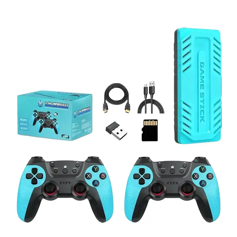 U36 Wireless Retro Game Console｜128GB 4K HDMI Game Stick Plug & Play TV Gaming System With Dual Wireless Controllers Multi Classic Emulators｜tiktokmademebuyit Viral Gamer Stuff｜Nostalgic Home Gaming Cool Gadget