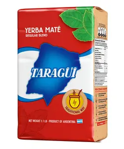 Taragüi Yerba Mate 500 g with Stems Red Pack 1.1 lb