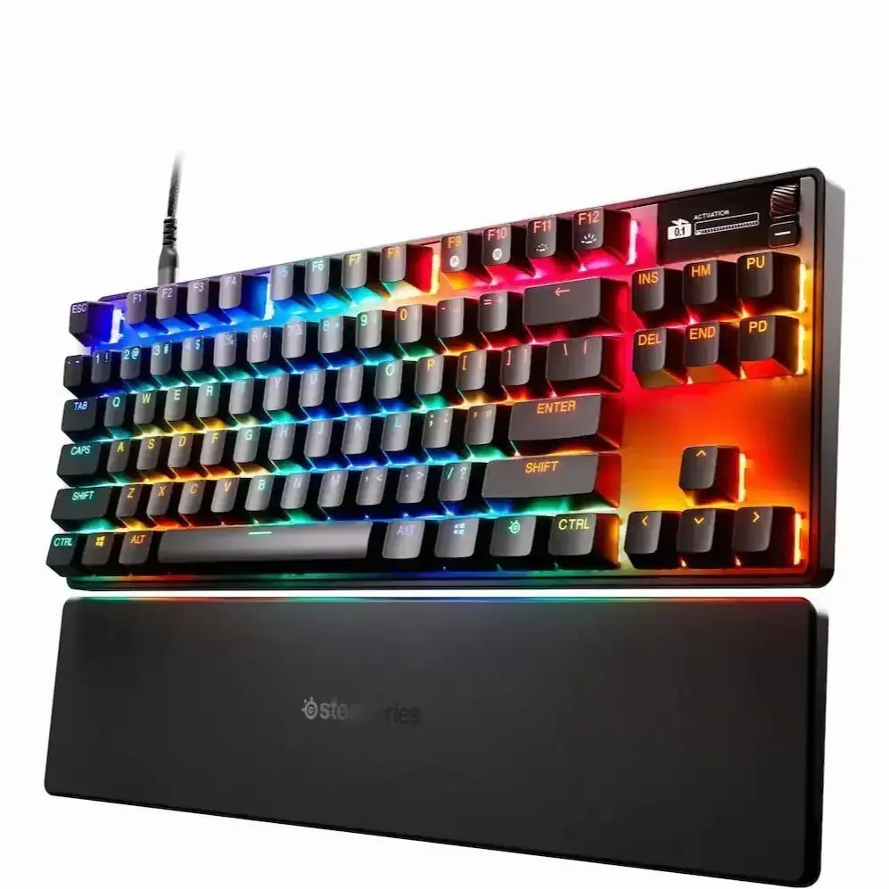 SteelSeries - Apex Pro TKL Gen 3 Wired Mechanical OmniPoint Adjustable HyperMagnetic Gaming Keyboard with Rapid Tap - Black