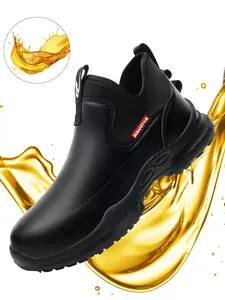 Men's Anti-slip & Anti-oil Work Shoes, Casual Comfortable Breathable Soft Lightweight Shoes for Daily Wear, Fashionable Shoes for Men, Work Safety Footwear, Non Slip Work Shoes