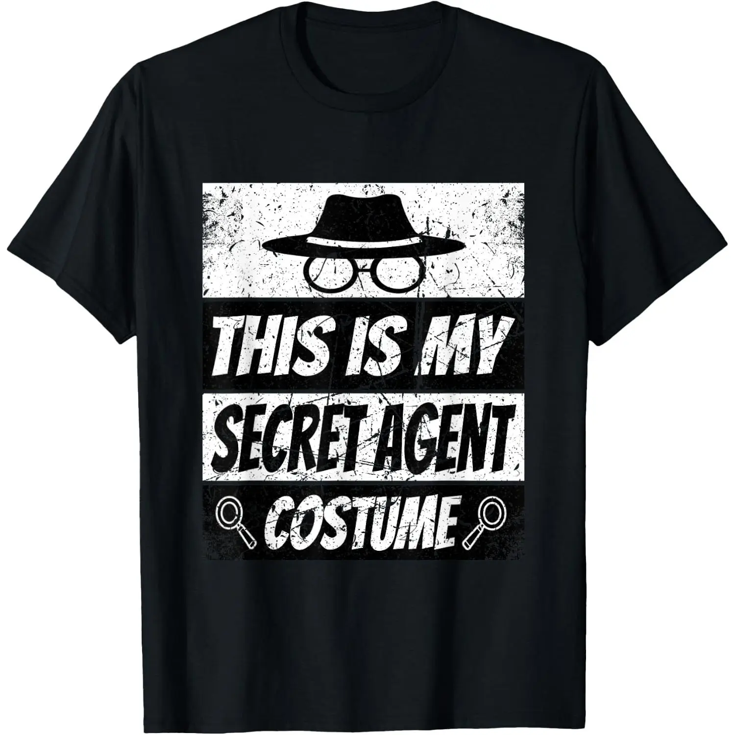 100%cotton Secret Agent Shirt Inspector Spy Shirt Costume Retro Spy T-Shirt