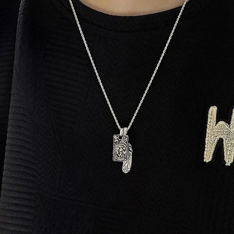 Unisex Style Metal-Coated Classical Artificial Gemstone Clavicle Chain Sweater Necklace - Eagle Feather-Vine Pattern, Vine-Wrap Pendant, Costume Necklace, Durable Fashion Jewelry for Birthday Gift, Anniversary