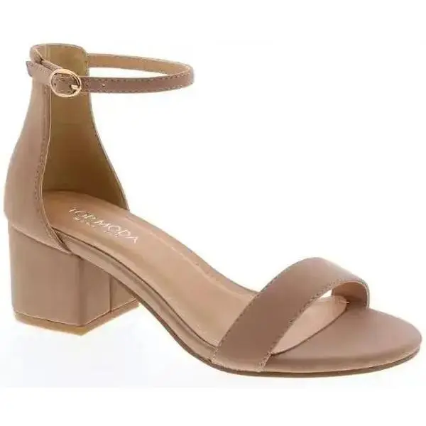 DARCIE-1W WOMAN HEEL OPEN TOE SHORT CHUNKY HEEL WITH AN ANKLE STRAP, Elegant, Chic, Comfortable, Breathable, Fashion, Durable, Versatile, Trendy, Lightweight, Modern, Soft, Stylish