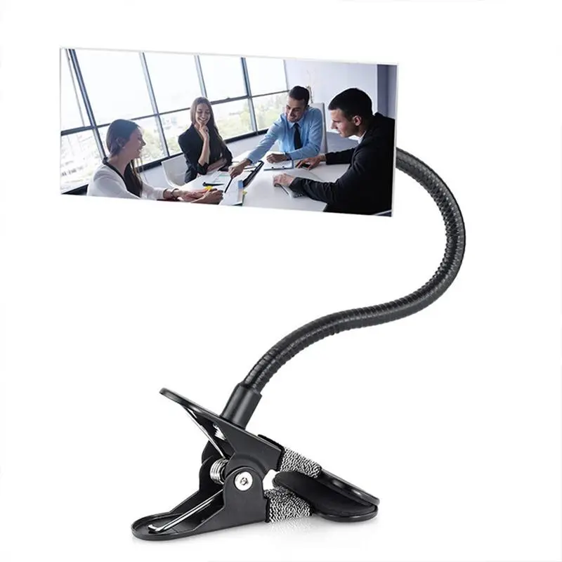 Clip on Security Cubicle Convex Mirror for Personal Safety, Open Office Environment, Computer Desk Rear View Monitors